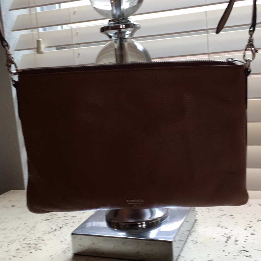 Fossil leather crossbody bag